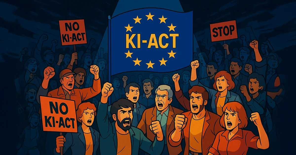 Protest gegen KI-Act